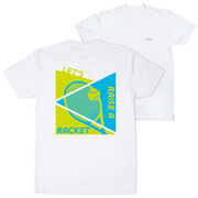 Tennis Short Sleeve T-Shirt - Let's Raise A Racket (Back Design)