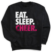 Cheerleading Crewneck Sweatshirt - Eat Sleep Cheer