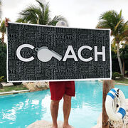 Coach Premium Beach Towel - Coach Design