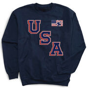 Hockey Crewneck Sweatshirt - Hockey USA Gold