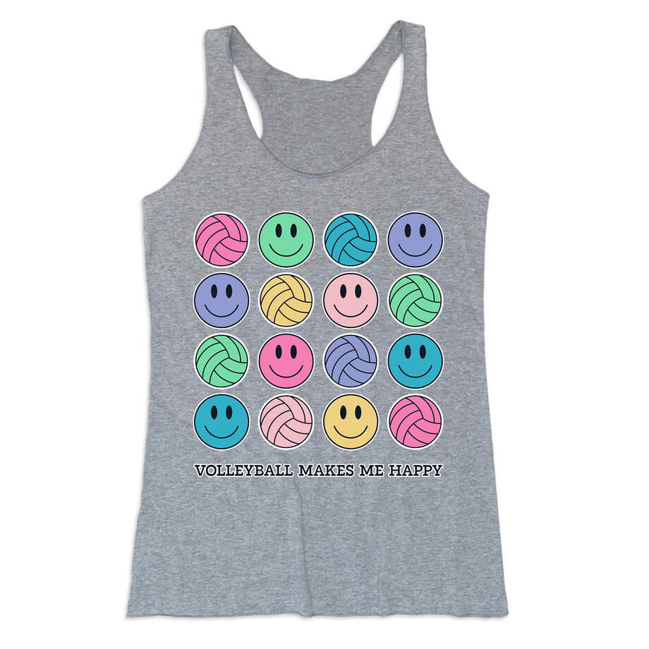 Volleyball Women's Everyday Tank Top - Volleyball Makes Me Happy