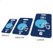 Football Bag/Luggage Tag - Personalized Team Helmet