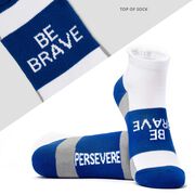 Socrates&reg; Woven Performance Sock Be Brave (Royal)