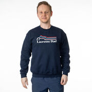 Guys Lacrosse Crewneck Sweatshirt - Lacrosse Dad Sticks
