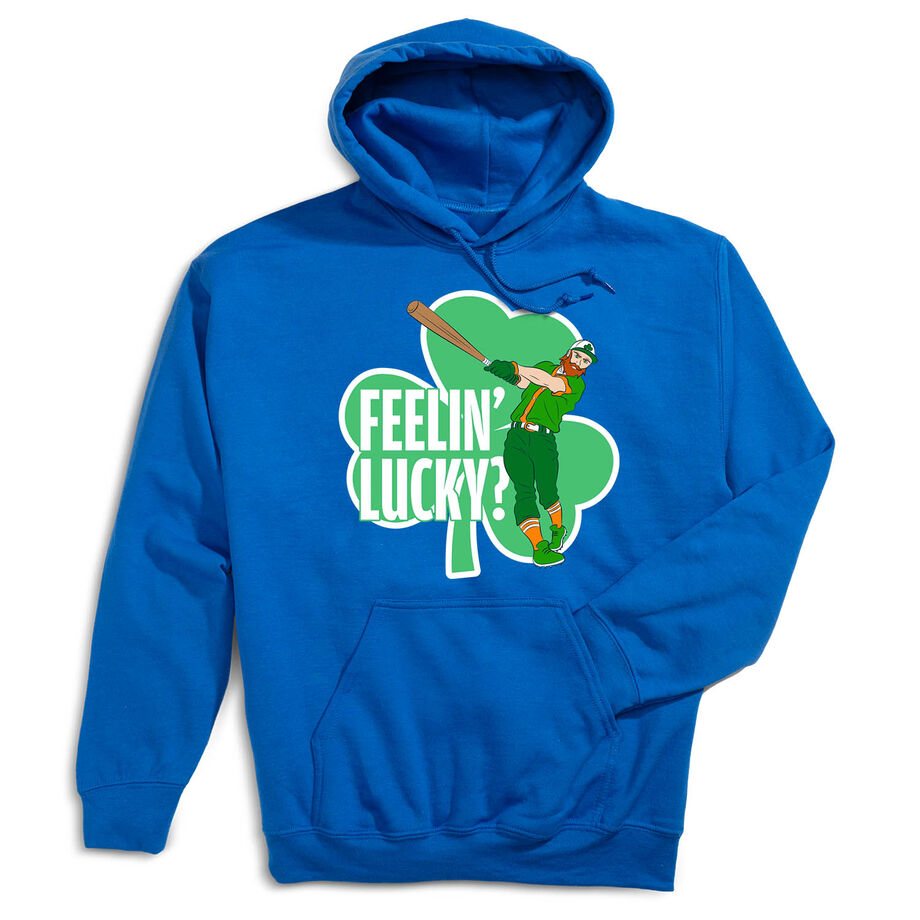 Baseball Hooded Sweatshirt - Feelin' Lucky Baseball