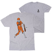 Baseball Short Sleeve T-Shirt - Home Run Zombie (Back Design)