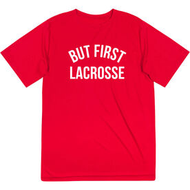 Lacrosse Short Sleeve Performance Tee - But First Lacrosse