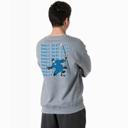 Hockey Crewneck Sweatshirt - Dangle Snipe Celly Player (Back Design)