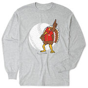 Baseball Tshirt Long Sleeve - No Fowl Balls