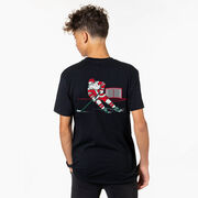 Hockey Short Sleeve T-Shirt - Saint Nick Hat Trick (Back Design)