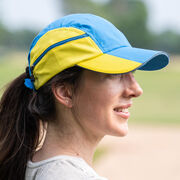 CoolRun Pocket Hat - Yellow/Blue