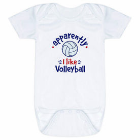 Volleyball Baby One-Piece - Apparently, I Like Volleyball