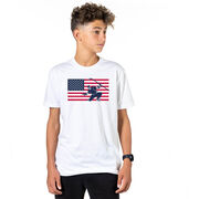 Hockey T-Shirt Short Sleeve - Patriotic Hockey