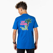 Guys Lacrosse Short Sleeve T-Shirt - Lax Lizard (Back Design)