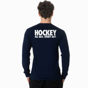 Hockey Tshirt Long Sleeve - All Day Every Day (Back Design)