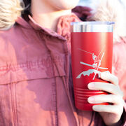 Skiing 20 oz. Double Insulated Tumbler - Male Silhouette