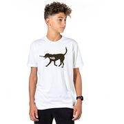 Guys Lacrosse Short Sleeve T-Shirt - Max The Lax Dog