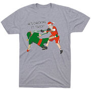 Guys Lacrosse Short Sleeve T-Shirt - Checking It Twice Lacrosse