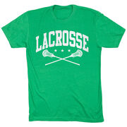 Guys Lacrosse Short Sleeve T-Shirt - Crossed Sticks