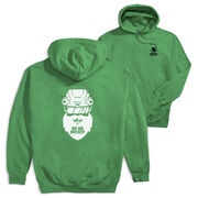 Hockey Hooded Sweatshirt - Ho Ho Santa Face (Back Design)