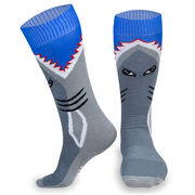 Woven Yakety Yak! Knee High Socks - Shark Attack