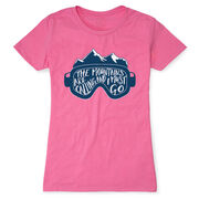 Skiing & Snowboarding Women's Everyday Tee - The Mountains Are Calling