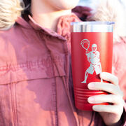 Guys Lacrosse 20 oz. Double Insulated Tumbler - Goalie Silhouette