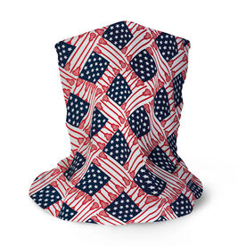 Lacrosse Multifunctional Headwear - Lacrosse Stick USA Flag RokBAND