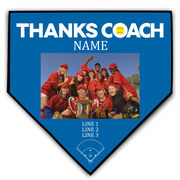 Softball Home Plate Plaque - Thank You Coach Photo