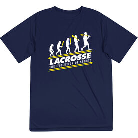 Guys Lacrosse Short Sleeve Performance Tee - Evolution of Lacrosse