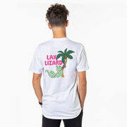 Guys Lacrosse Short Sleeve T-Shirt - Lax Lizard (Back Design)