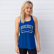 Hockey Flowy Racerback Tank Top - Varsity Hockey