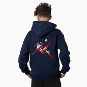 Soccer Hooded Sweatshirt - Soccer Santa (Back Design)