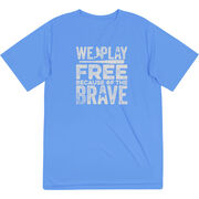 Baseball Short Sleeve Performance Tee - Because Of The Brave Baseball