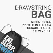 Swimming Drawstring Backpack Eat. Sleep. Swim.