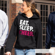 Cheerleading Hooded Sweatshirt - Eat Sleep Cheer