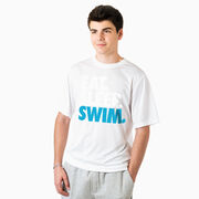 Swimming Short Sleeve Performance Tee - Eat. Sleep. Swim.