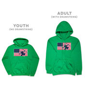 Hockey Hooded Sweatshirt - Patriotic Hockey