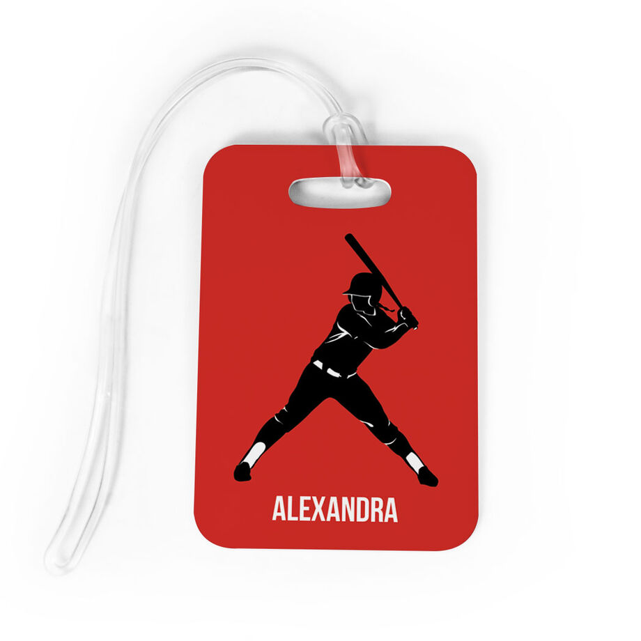 Softball Bag/Luggage Tag - Personalized Softball Batter