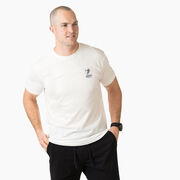 Guys Lacrosse Short Sleeve T-Shirt - Max The Lax Dog (Back Design)