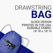 Max The LAX Dog Drawstring Backpack