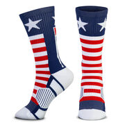 Crew Woven Mid-Calf Socks - Patriotic