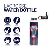Guys Lacrosse Water Bottle - Lacrosse Stick