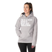 Hockey Hooded Sweatshirt - The Cold Never Bothered Me Anyway #HockeyMom