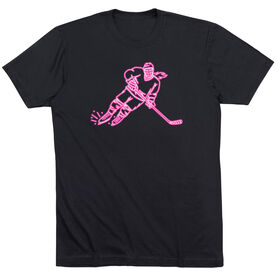 Hockey T-Shirt Short Sleeve - Neon Hockey Girl