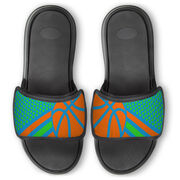 Basketball Repwell&reg; Slide Sandals - Basketball Dots