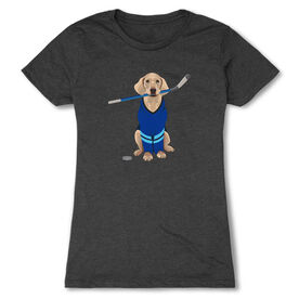 Hockey Women's Everyday Tee - Puck The Hockey Dog
