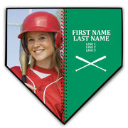 Softball Home Plate Plaque - Player Photo Stitch