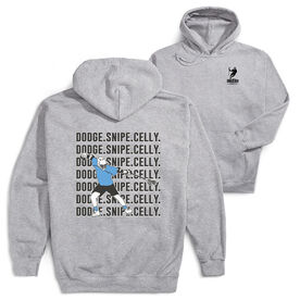 Guys Lacrosse Hooded Sweatshirt - Dodge Snipe Celly (Back Design)
