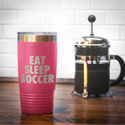 Soccer 20 oz. Double Insulated Tumbler - Eat Sleep Soccer